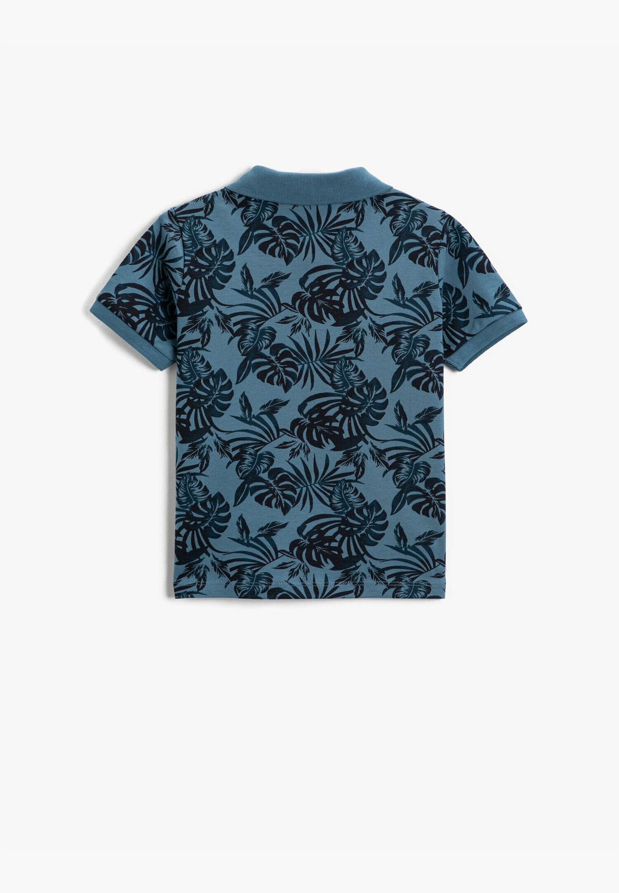 Summer Themed Printed Polo Neck -Shirt Cotton