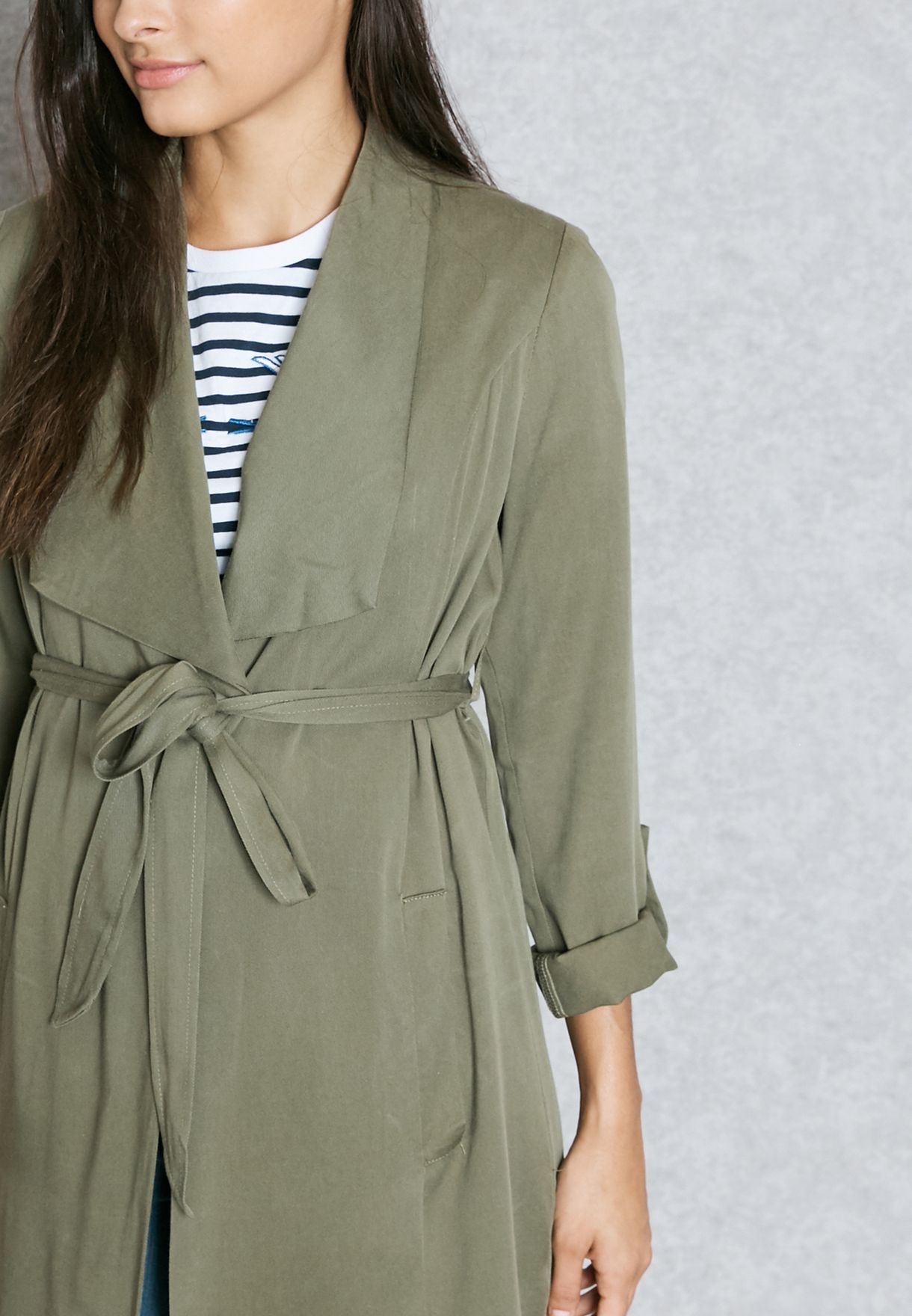 miss selfridge petite wrap coat