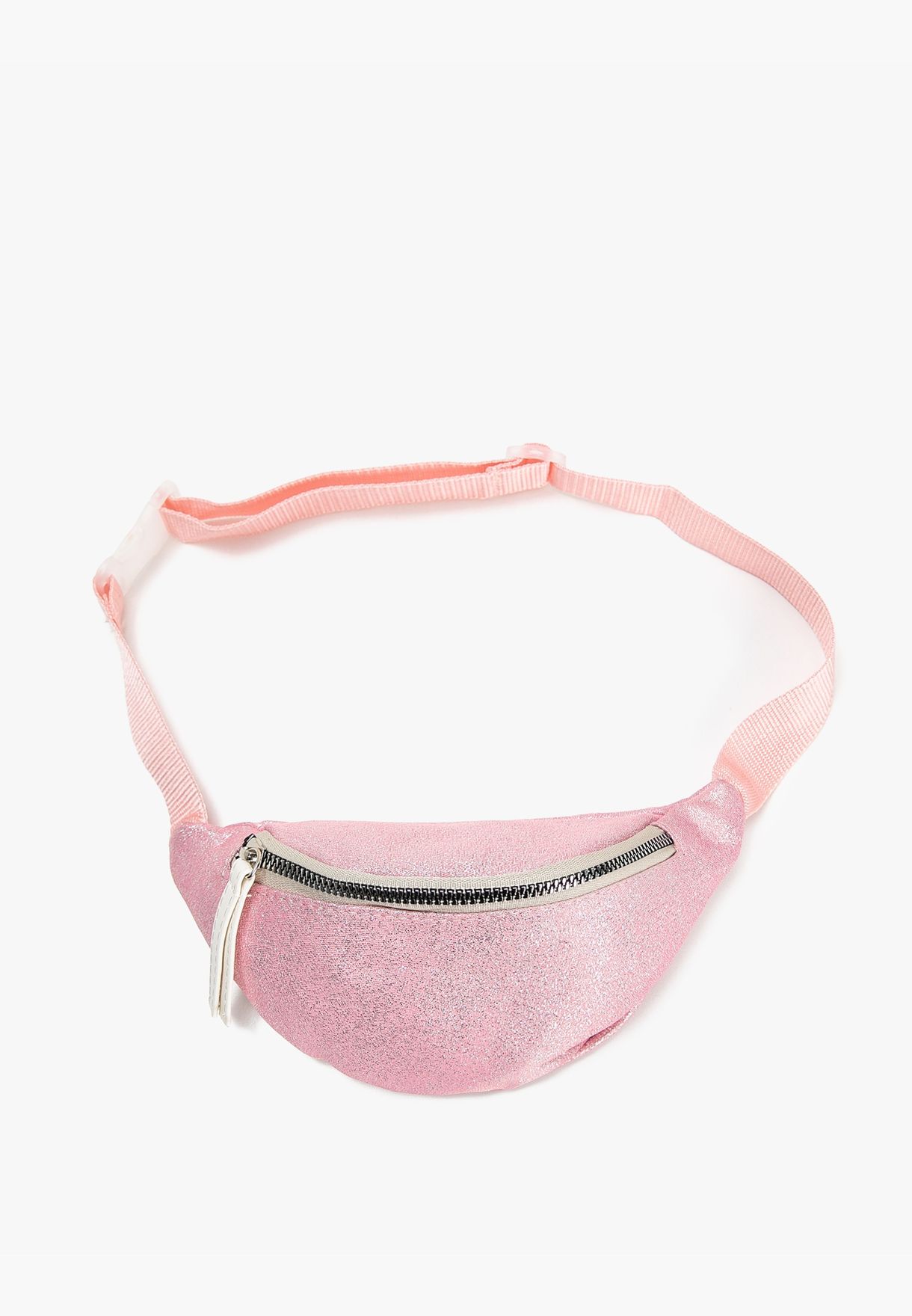 Gleamy Zipper Belt Bag