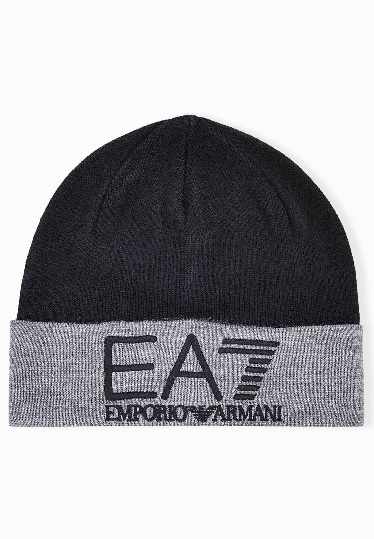 ea7 beanie black