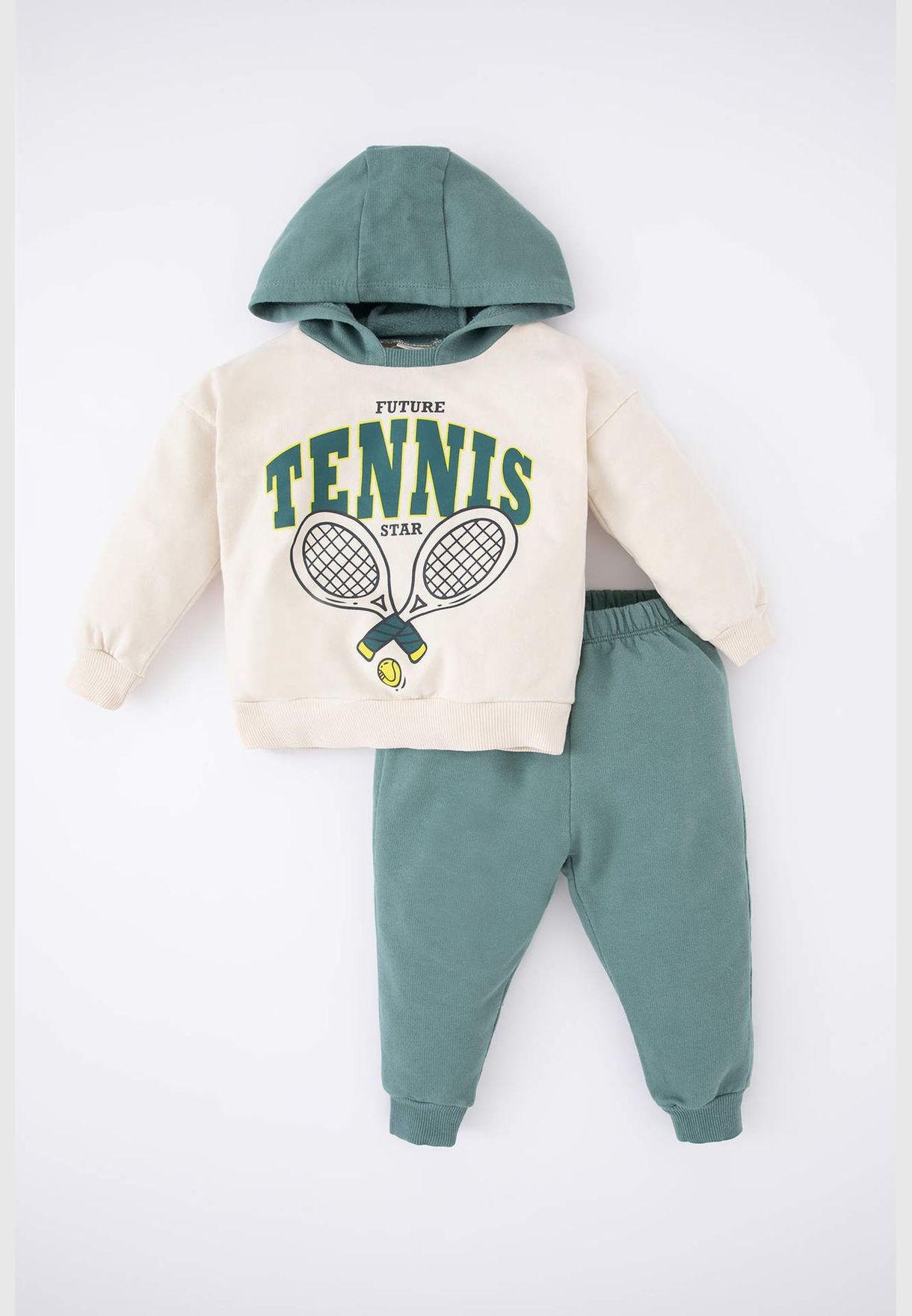 2 Pack BabyBoy Regular Fit Hooded Long Sleeve Knitted Set