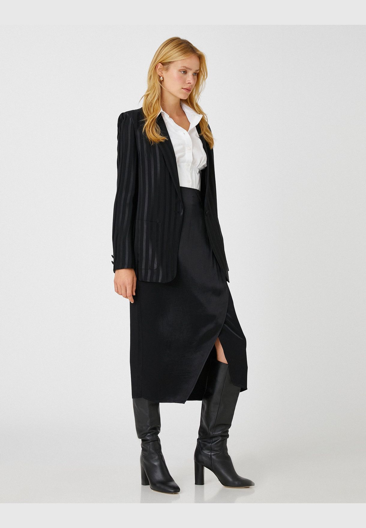 Wrapped Midi Skirt