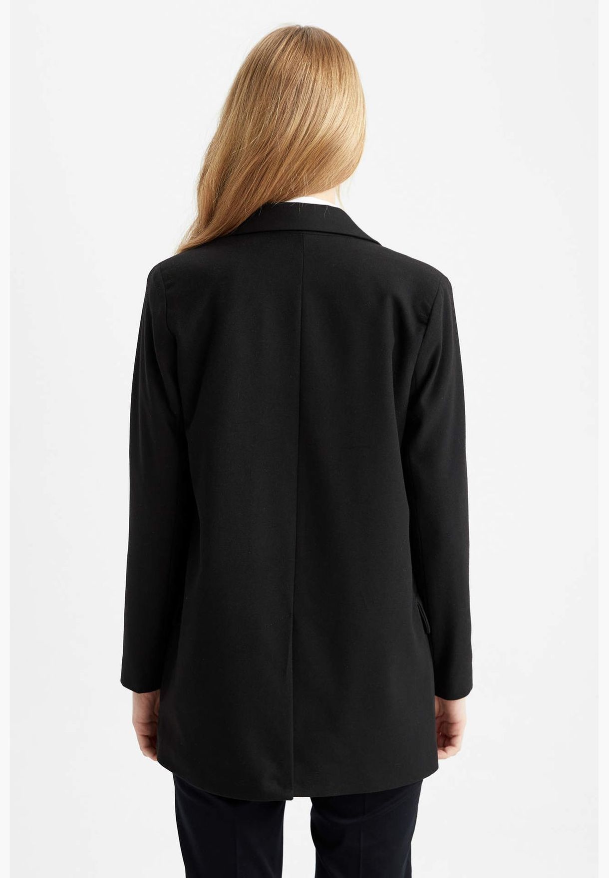 Oversized Fit Long Sleeve Side Split Blazer Jacket