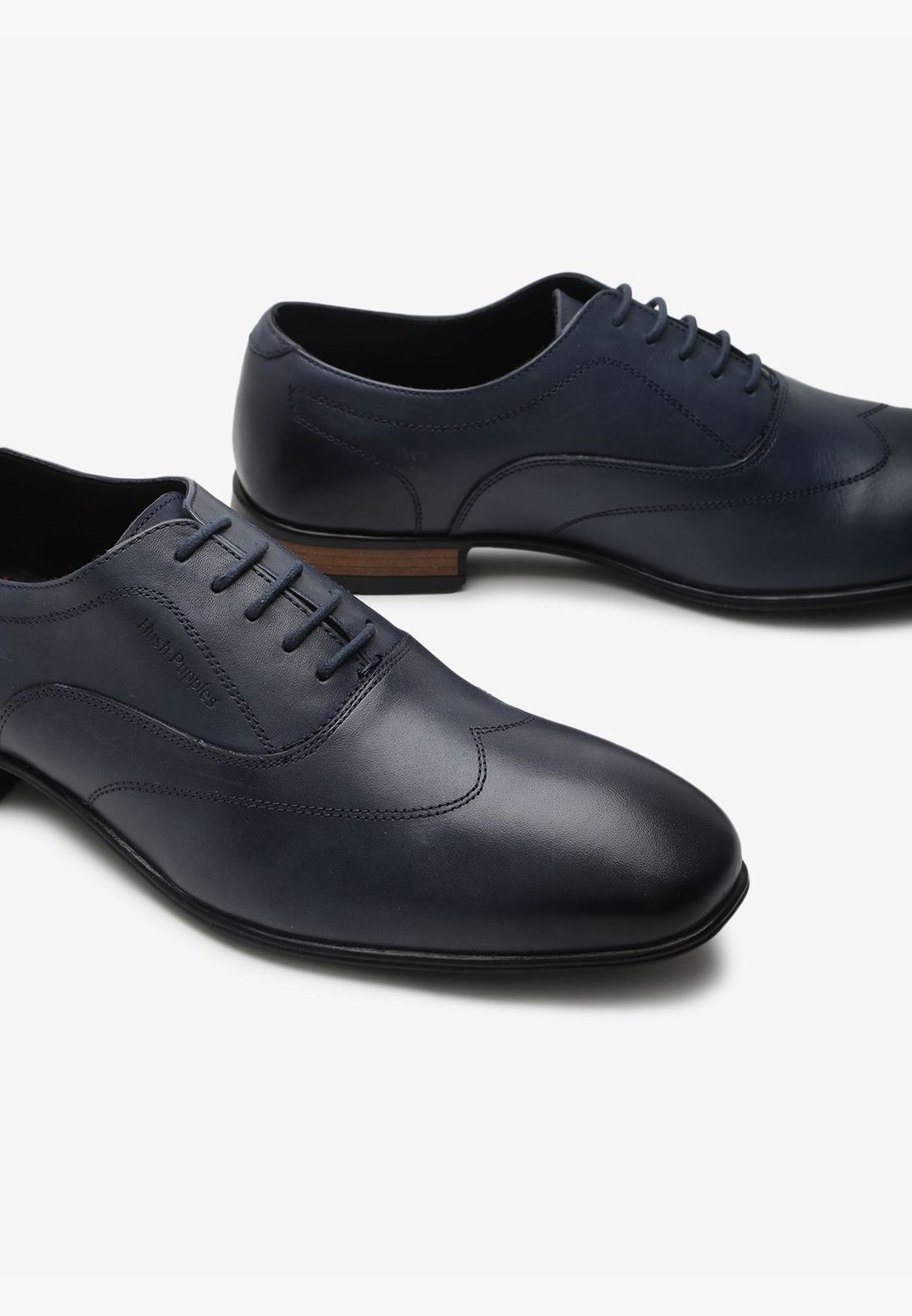 Buy Hush Puppies blue Leather Derby Shoes for Men in MENA, Worldwide