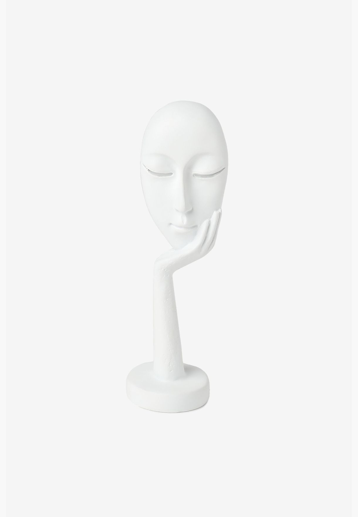 Modern Face Figurine Solid Minimalistic Ceramic Figure Showpiece For Home Decor 