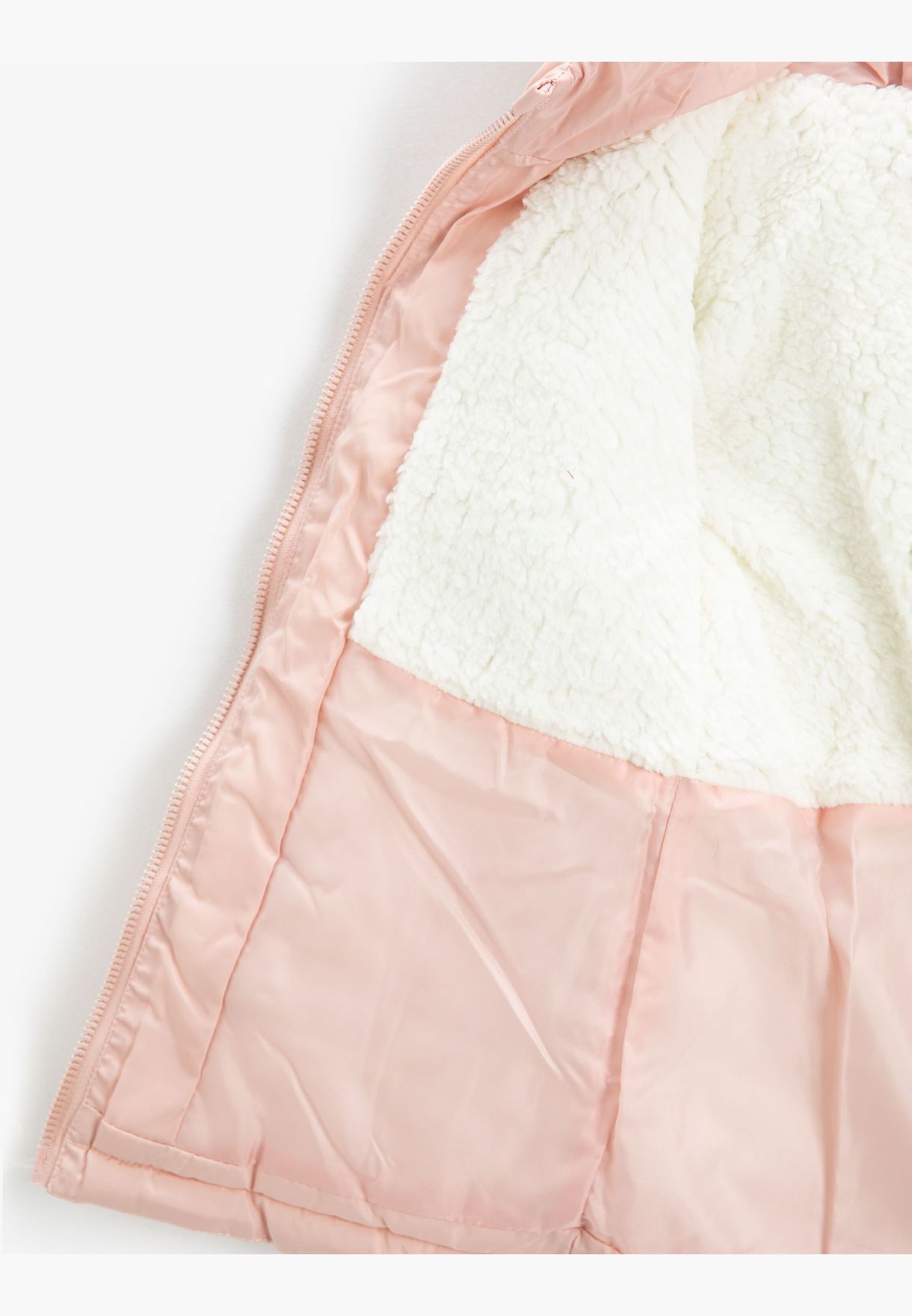 Puffer Long Coat Shearling Lined