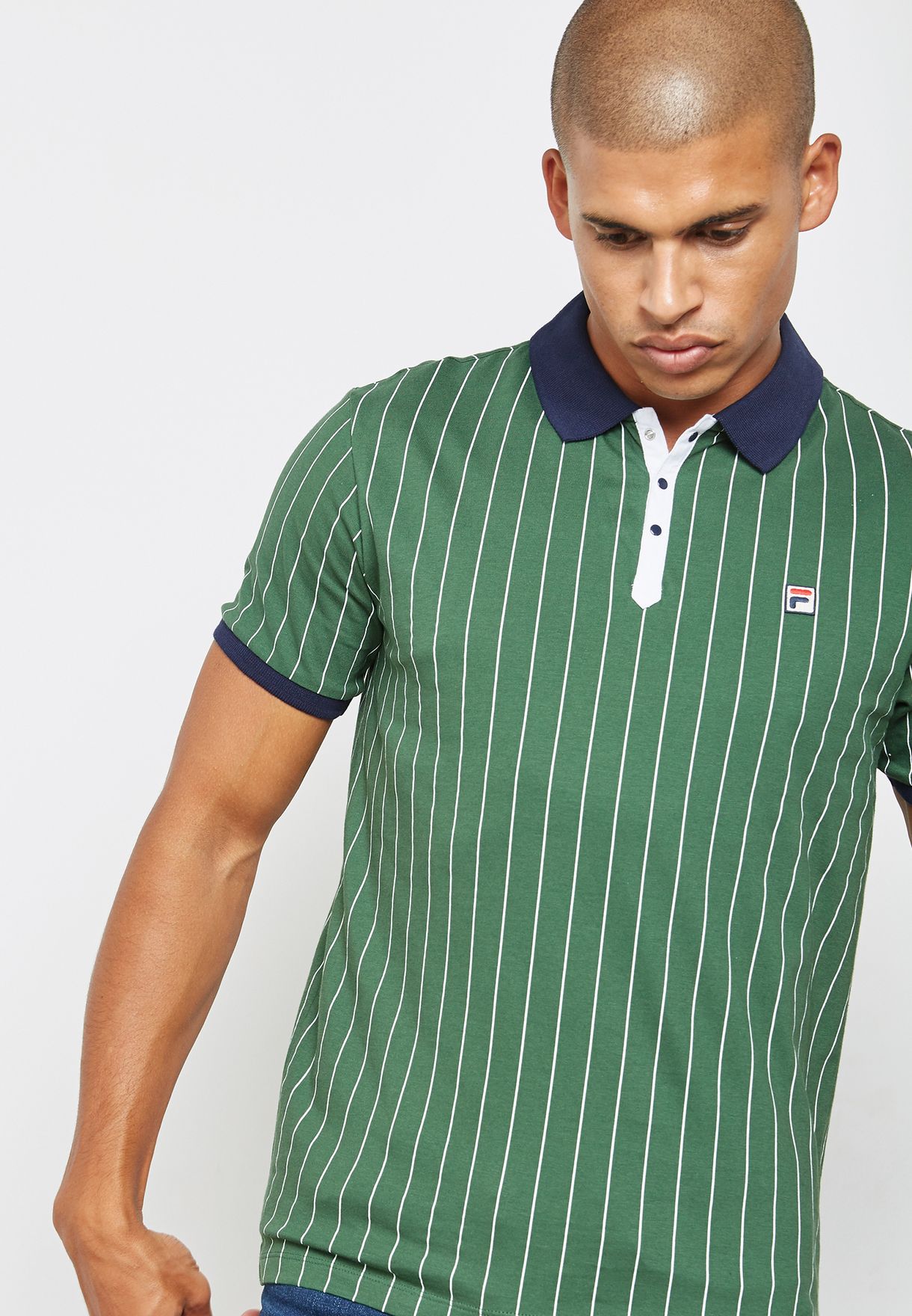 fila polo mens green