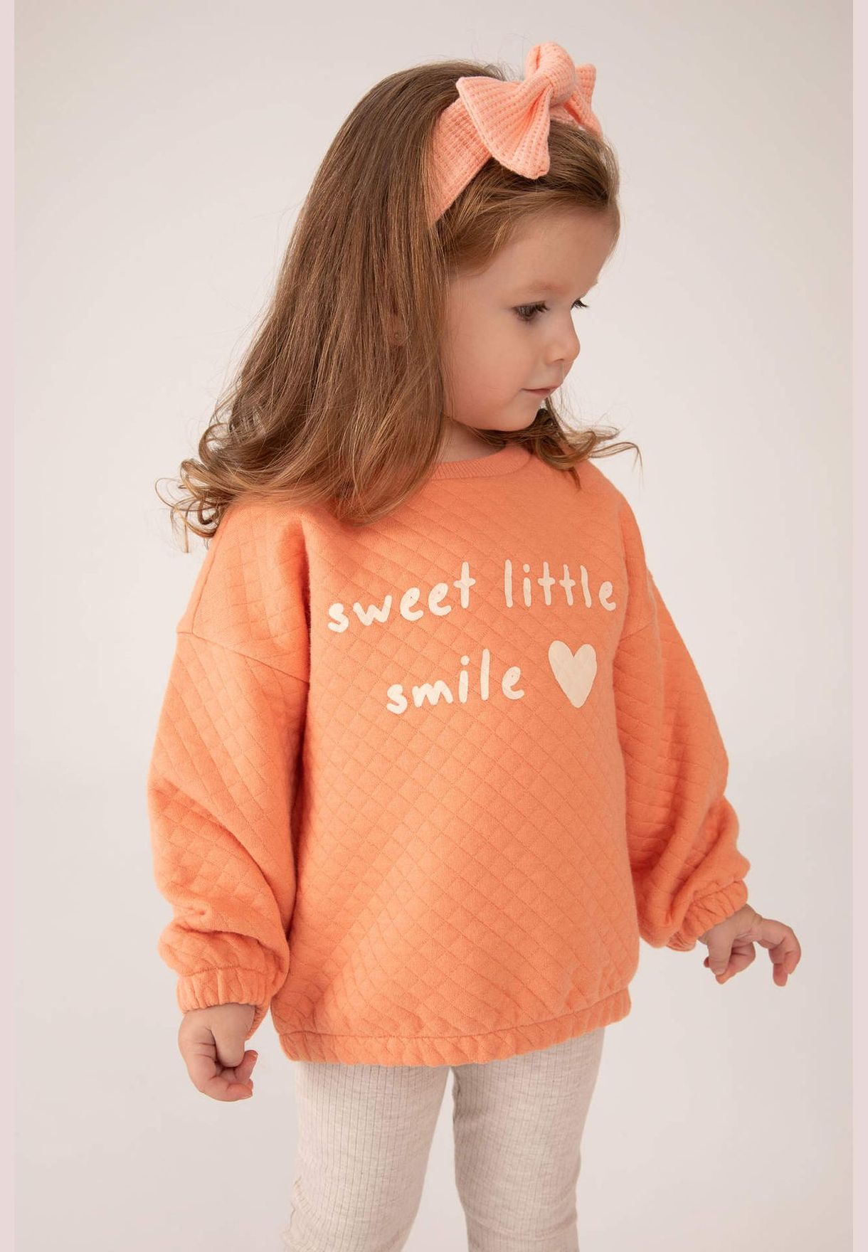 BabyGirl Bike Neck Long Sleeve Knitted Sweat Shirt