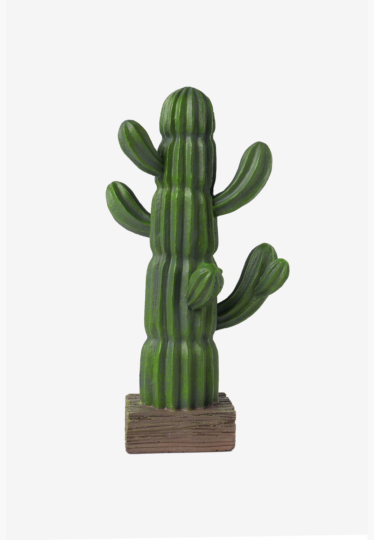 Modern Shamrock Cactus Shaped Soild Minimalistic Ceramic Showpiece For Home Decor