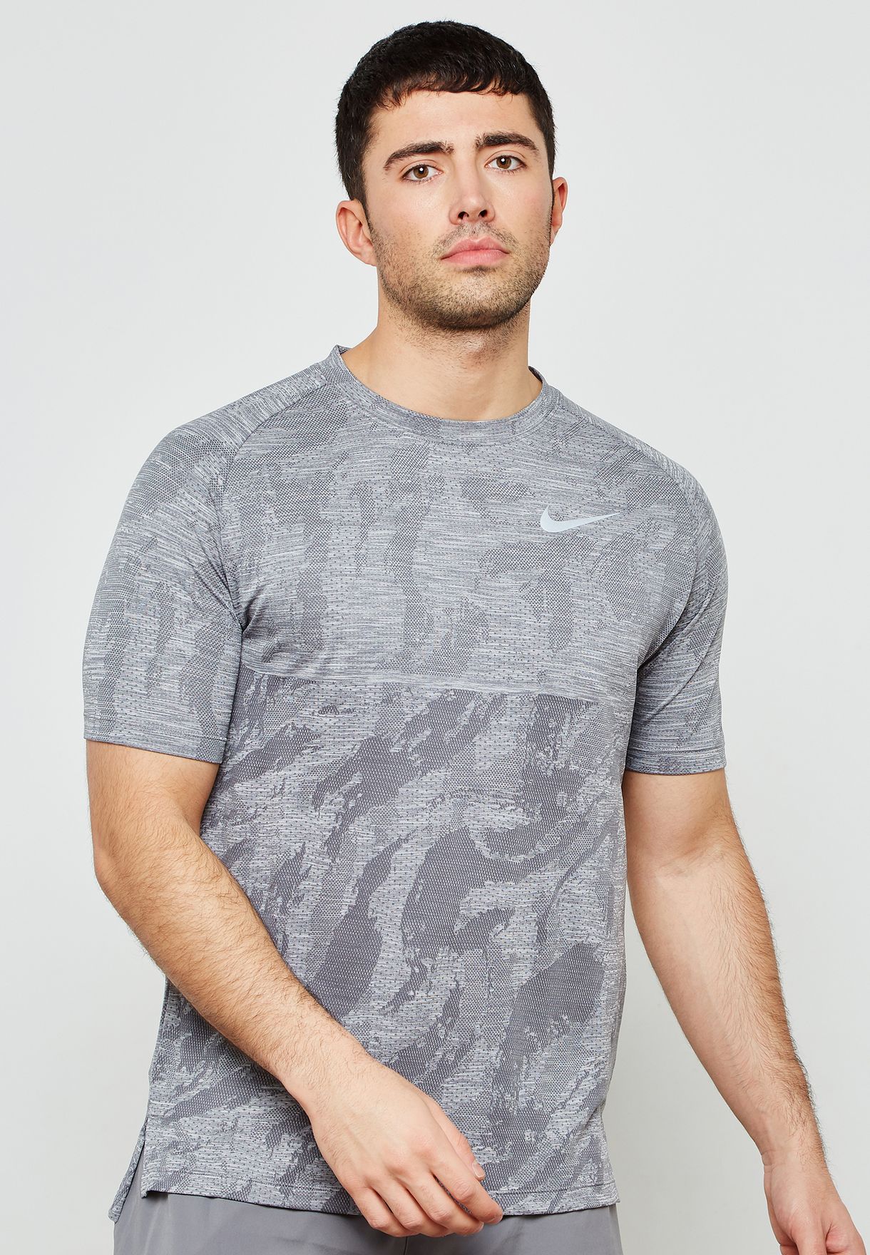 Buy Nike grey Dri-FIT Medalist T-Shirt 