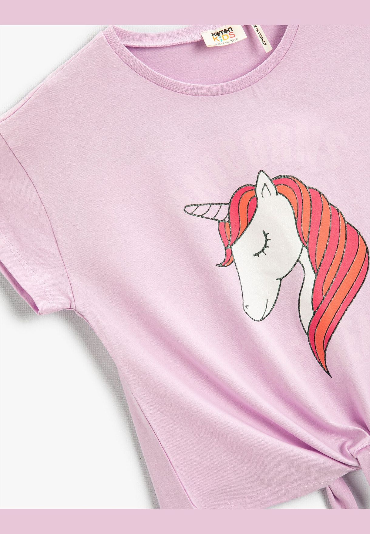 Unicorn Printed Short Sleeve T-Shirt Cotton