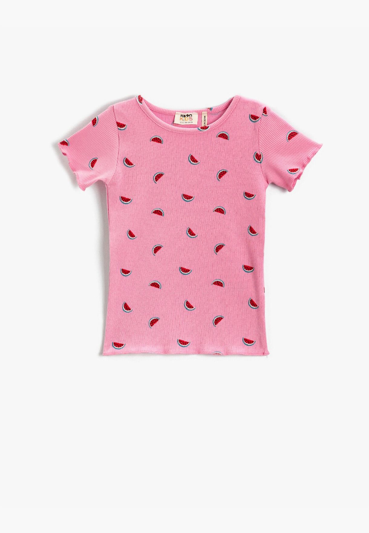 Watermelon Printed Short Sleeve T-Shirt Cotton