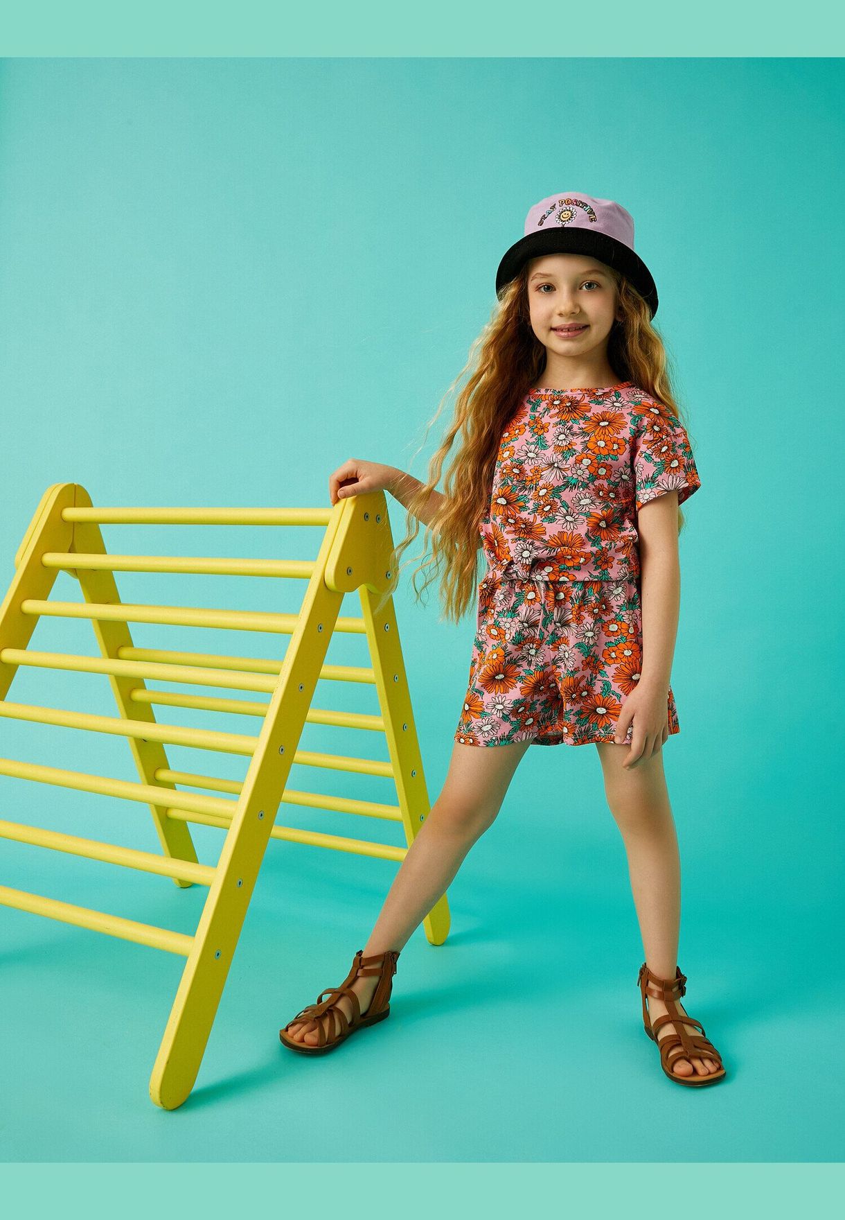 Floral Drawstring Shorts Cotton