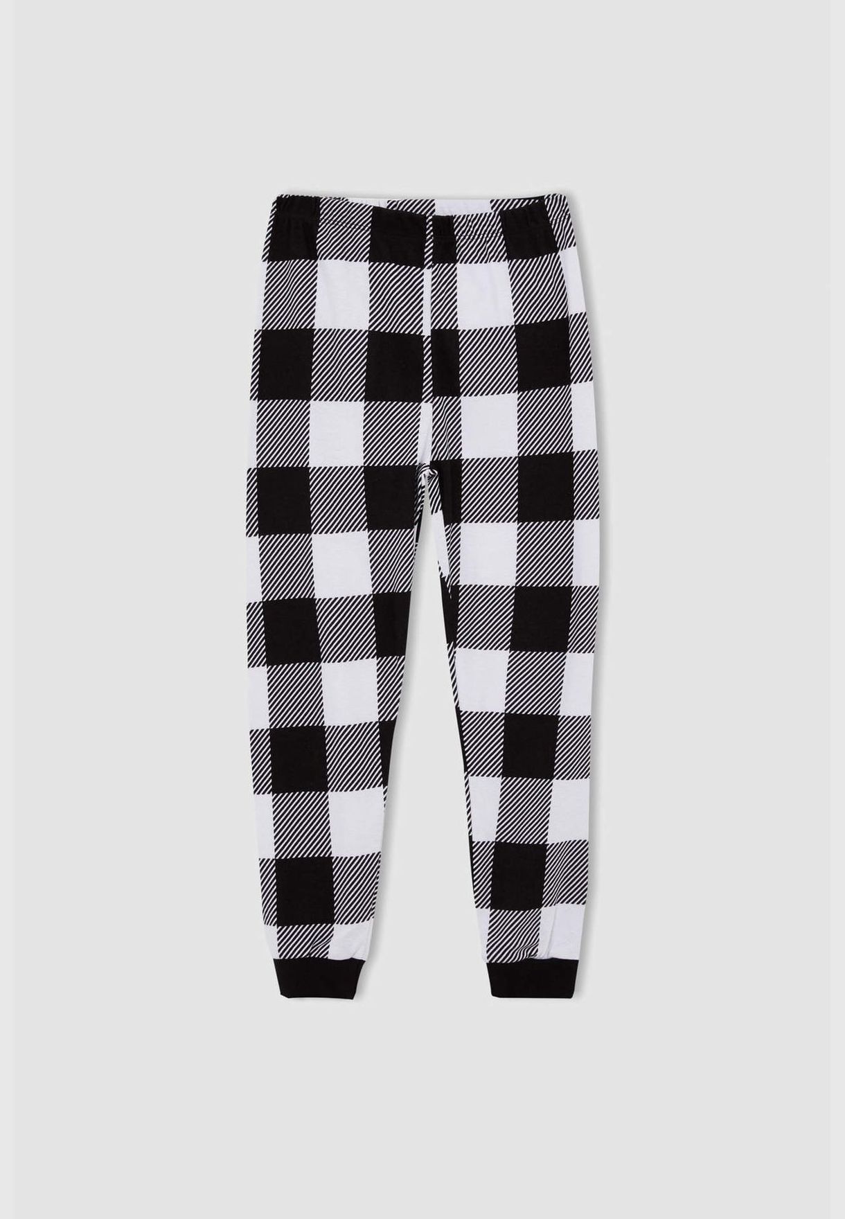 Regular Fit Long Sleeve Square Print Pyjamas Set