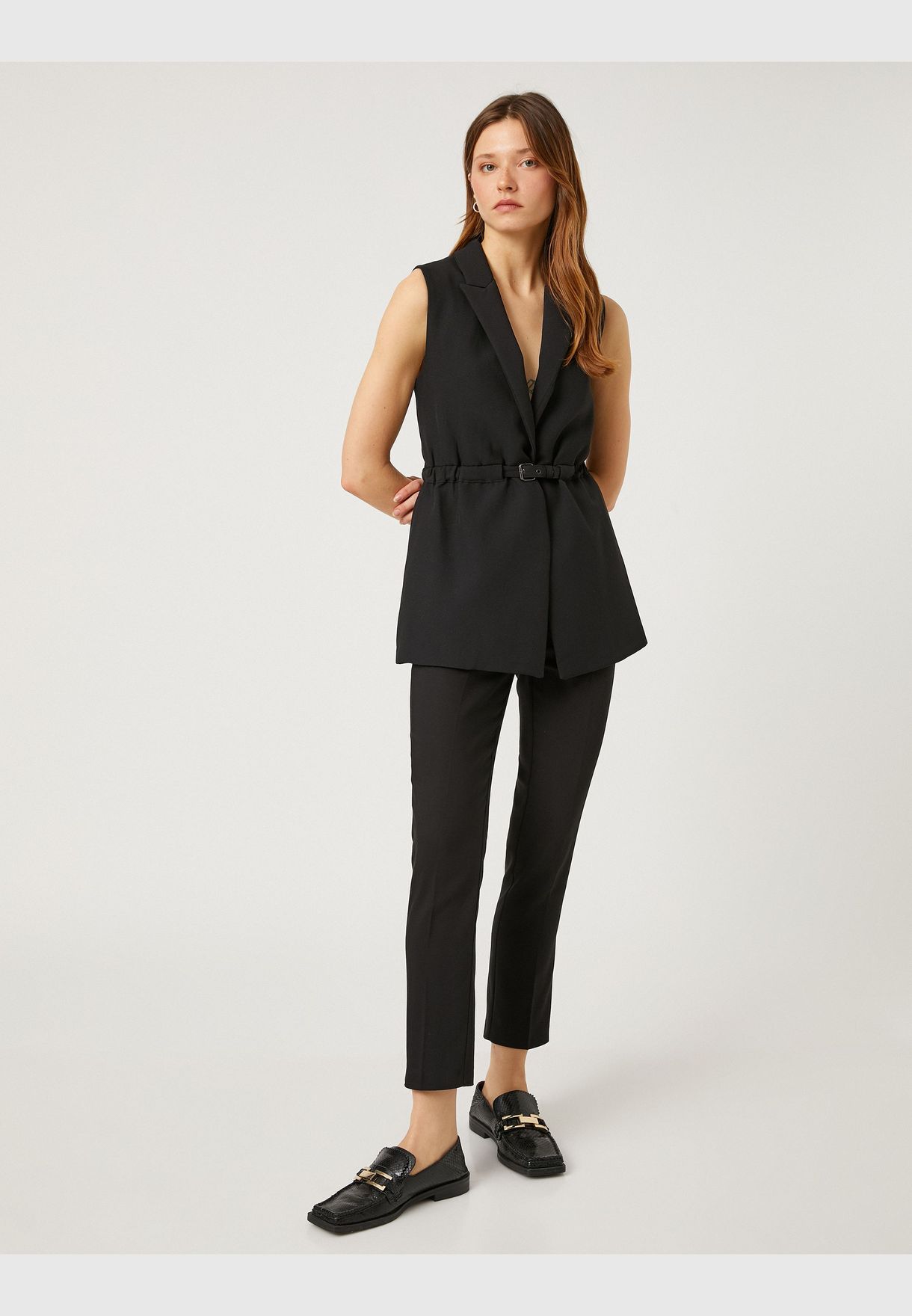 Medium Rise Basic Classic Trousers