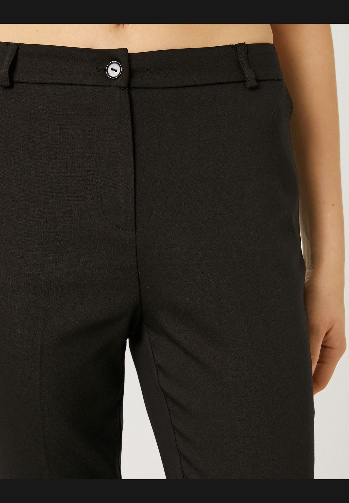 Medium Rise Basic Classic Trousers