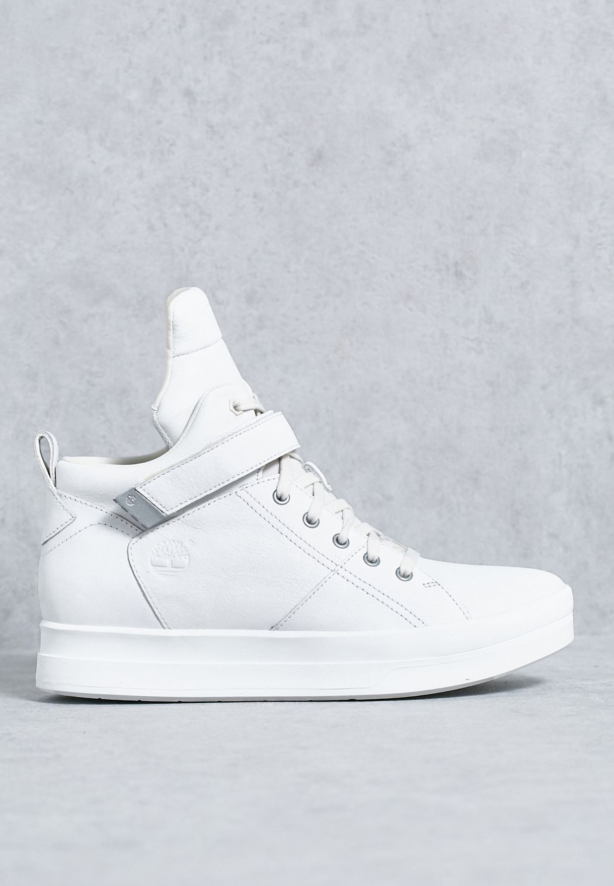 high top strap sneakers