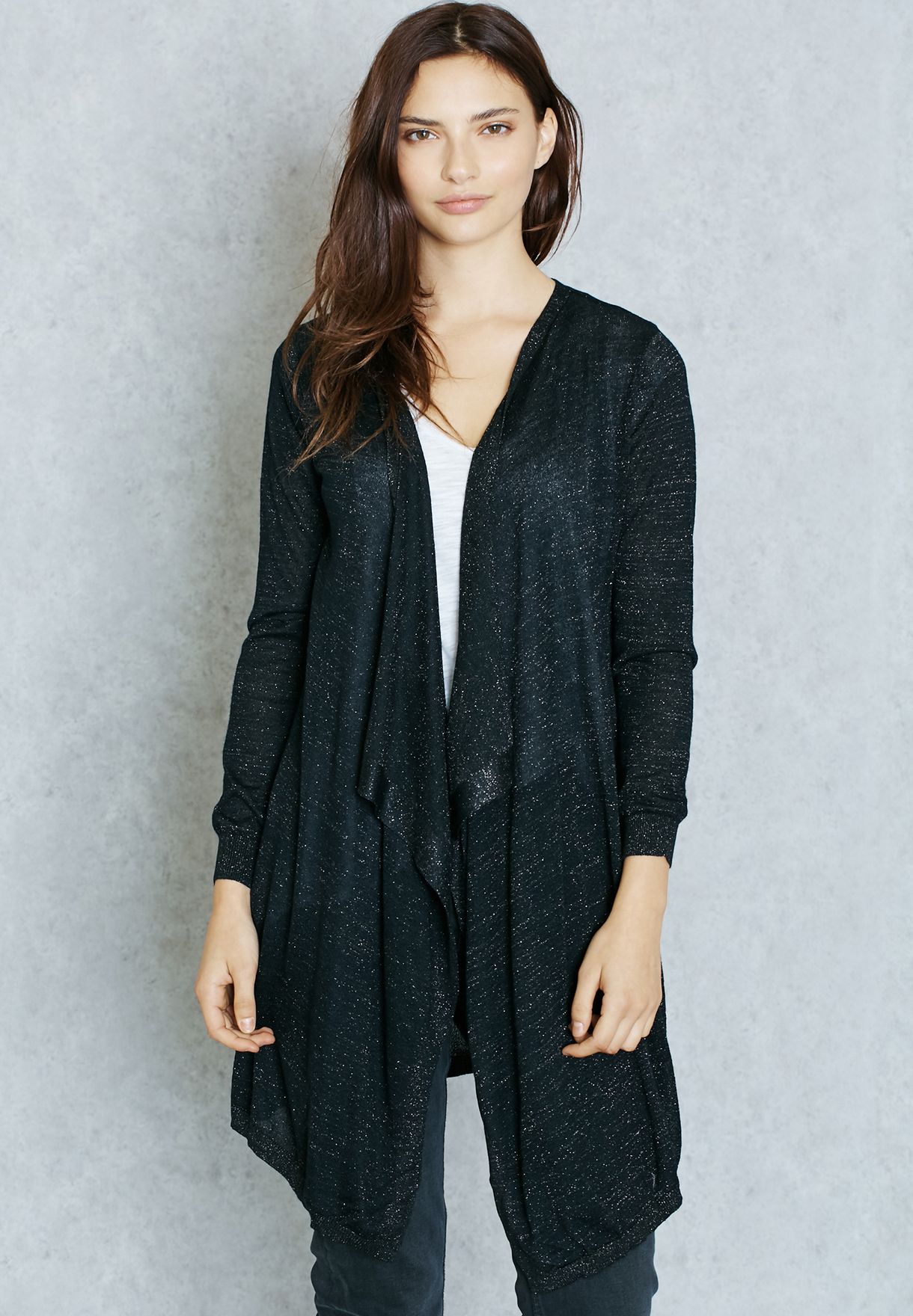 mango black cardigan