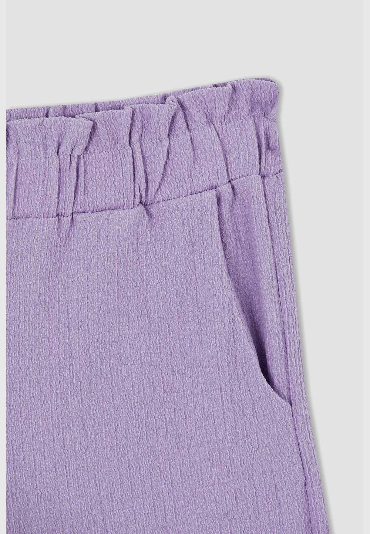 Regular Fit Sleeveless Frill Detail Blouse & Trousers Set