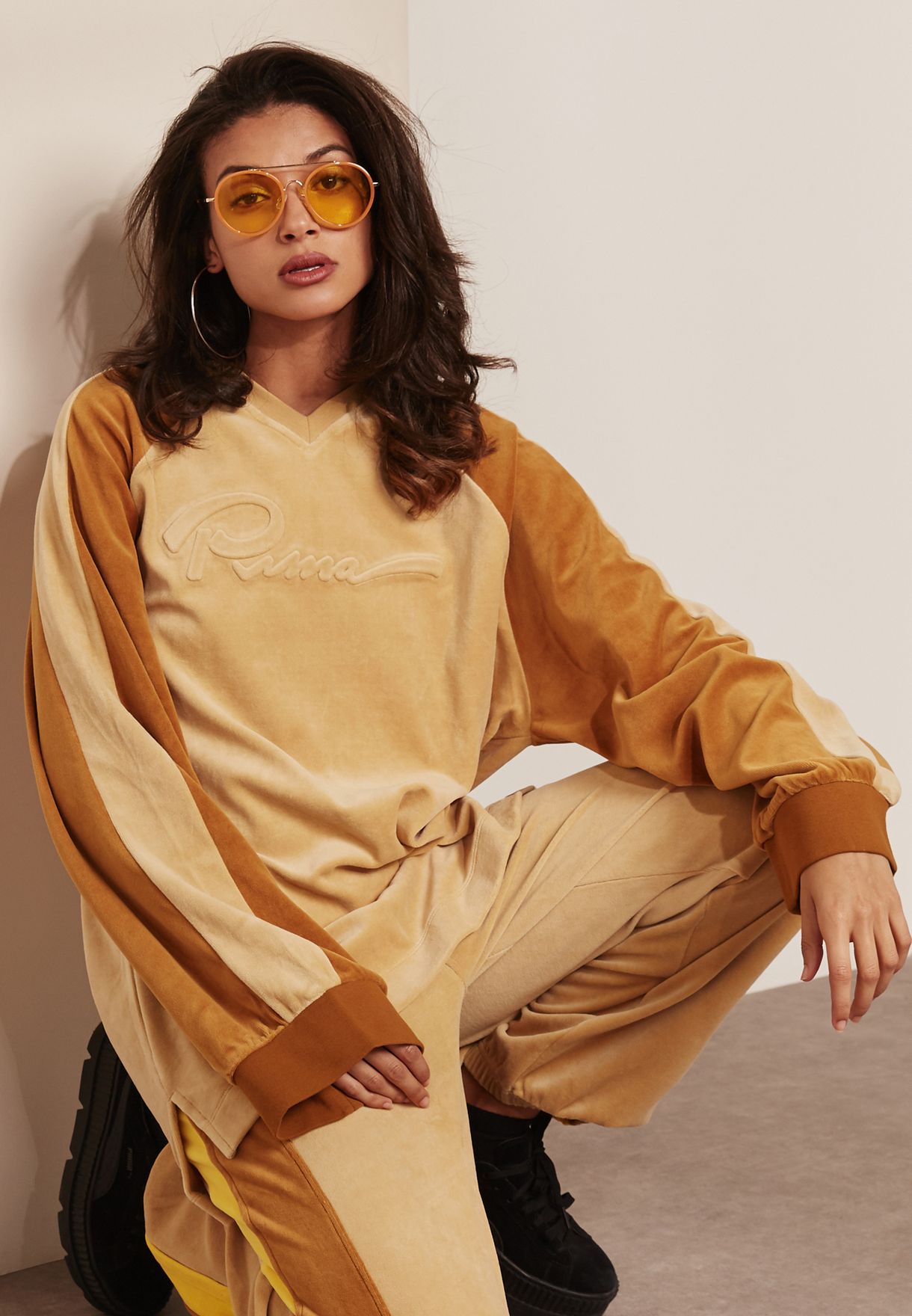 puma velour sweatshirt