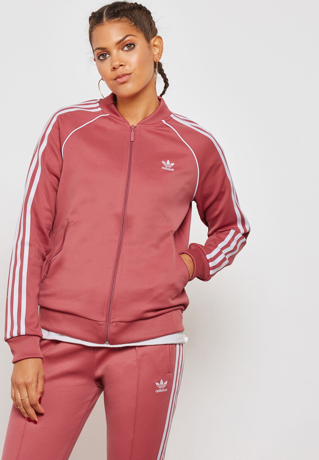 Buy adidas Originals pink adicolor Superstar Track Jacket for Women in  Dubai, Abu Dhabi | DH3161