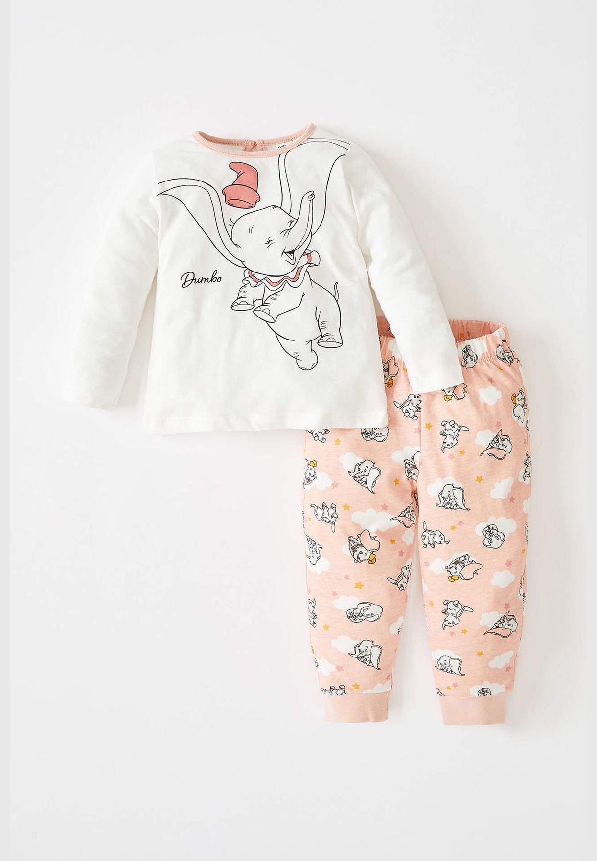 Licensed Dumbo Long Sleeve Shirt And Trousers Pyjamas Set