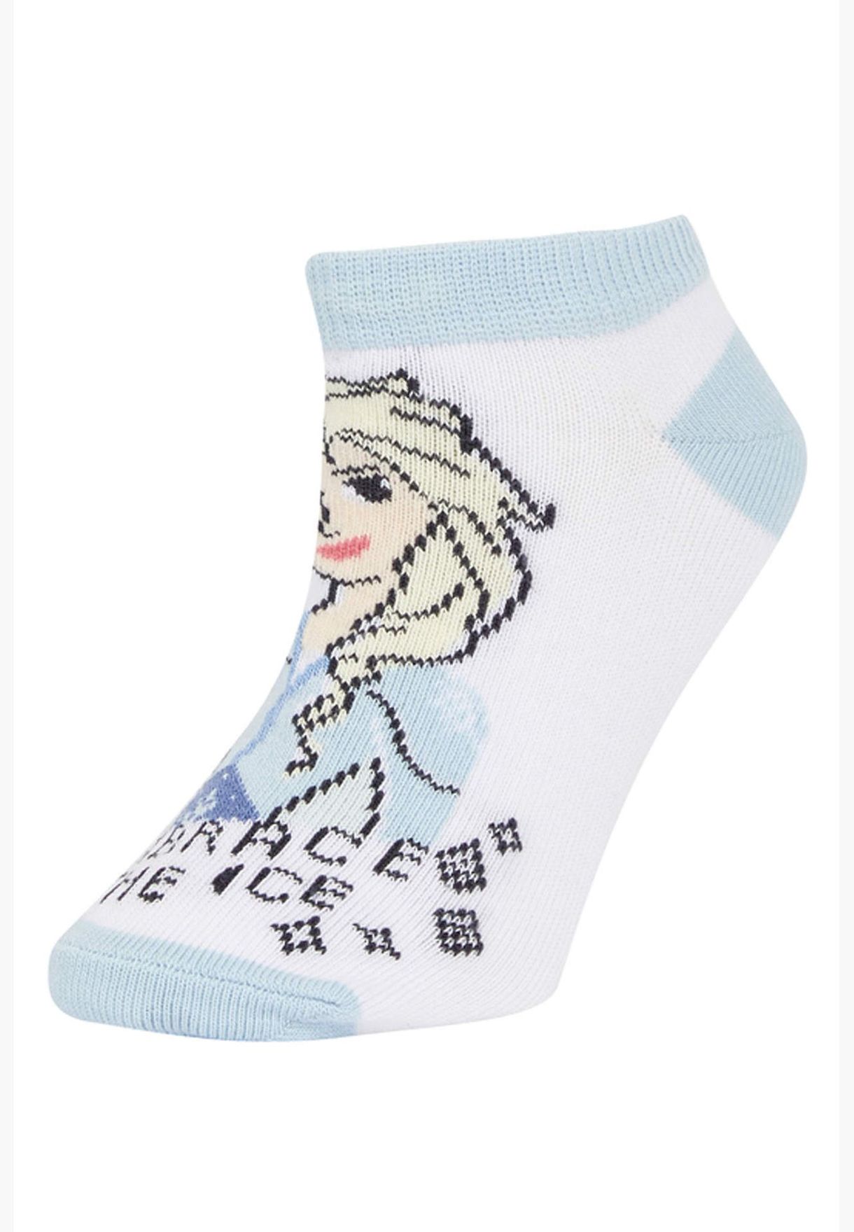 3 Pieces Girl Frozen Licenced Low Cut Socks