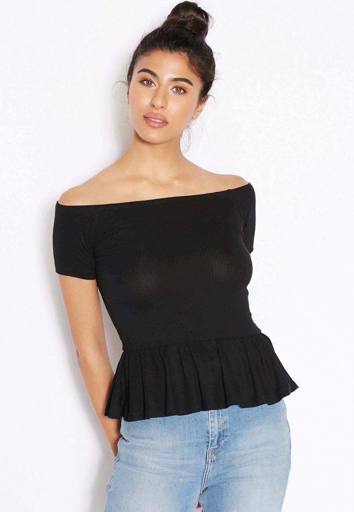 miss selfridge peplum top