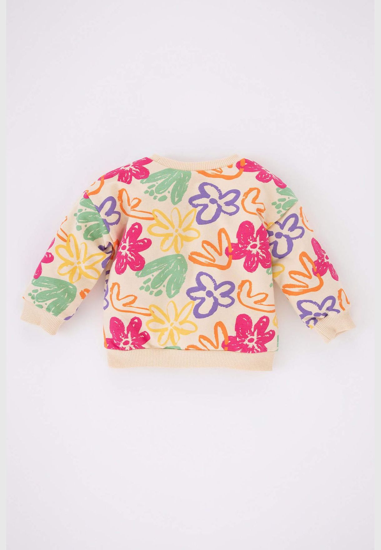 BabyGirl Bike Neck Long Sleeve Knitted Sweatshirt
