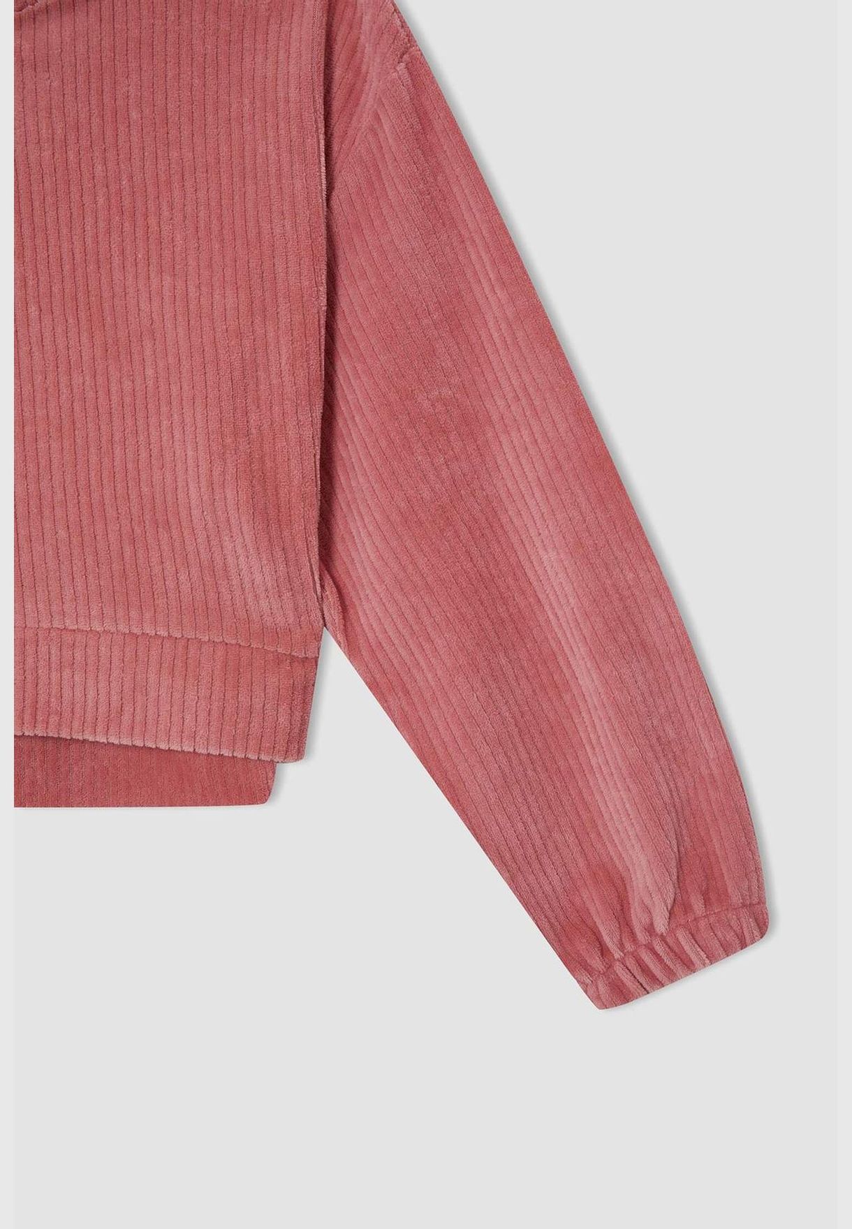Regular Fit Long Sleeve Crop Pyjamas Set