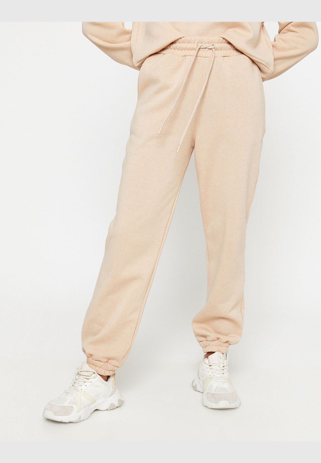 Basic Jogger Sweatpants Pocket Drawstring