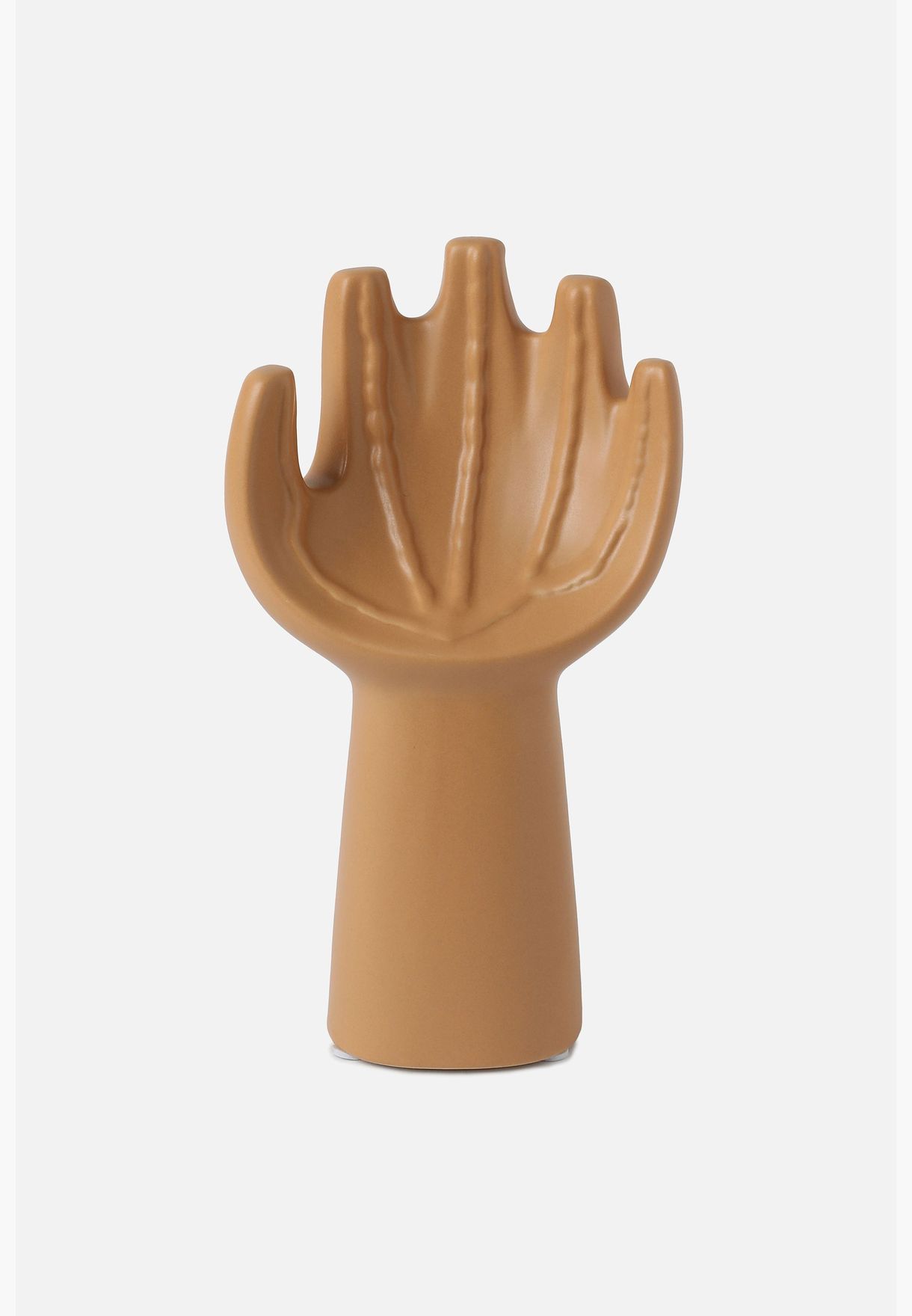 Hand Shaped Solid Modern Ceramic Showpiece For Home Decor 