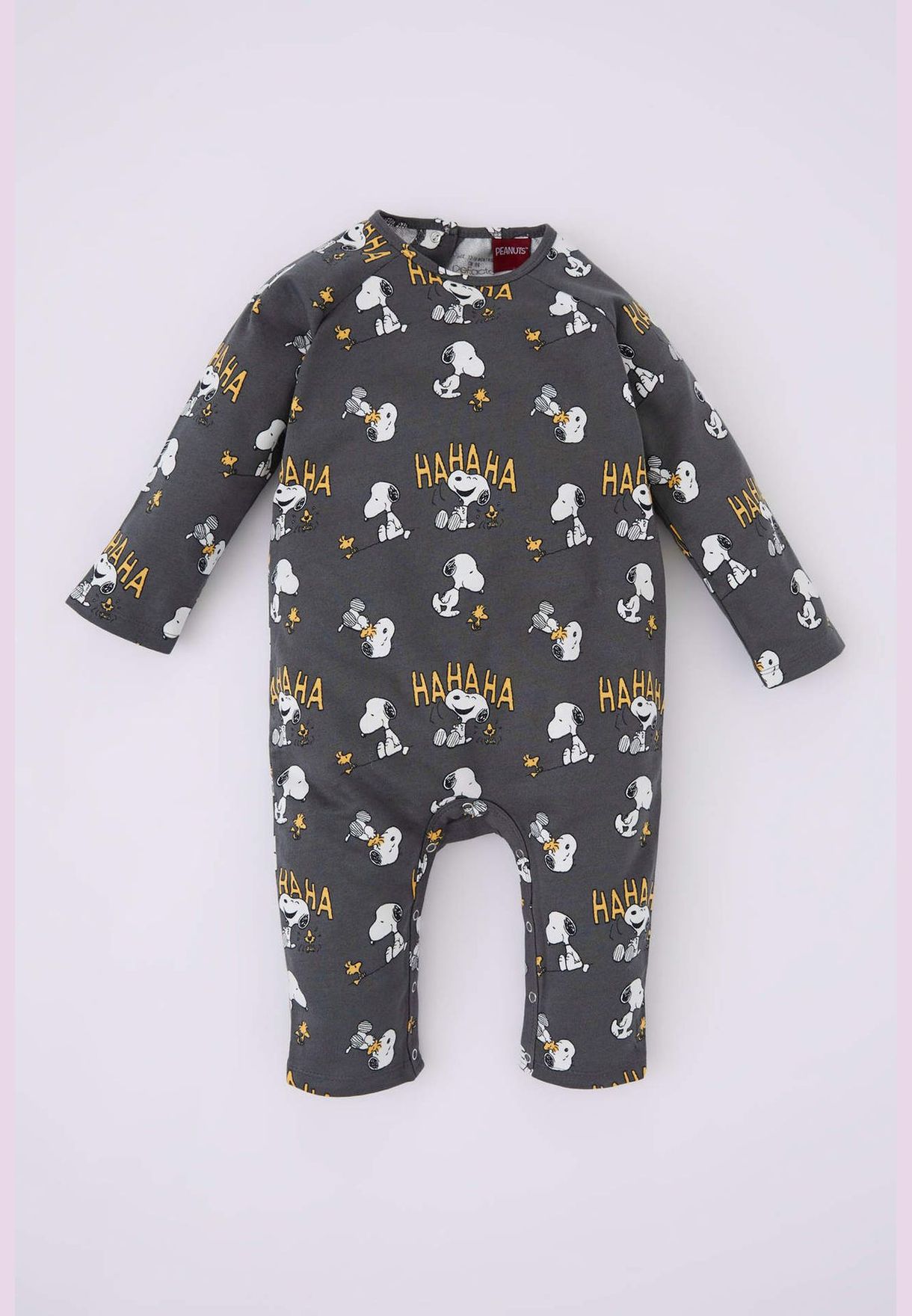 BabyBoy Snoopy Licenced Bike Neck Long Sleeve Knitted Overalls