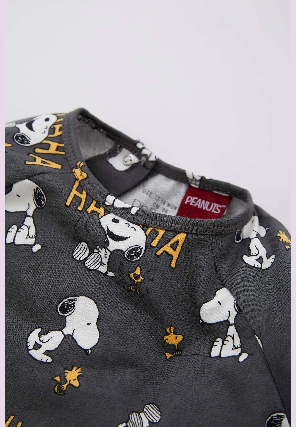 BabyBoy Snoopy Licenced Bike Neck Long Sleeve Knitted Overalls