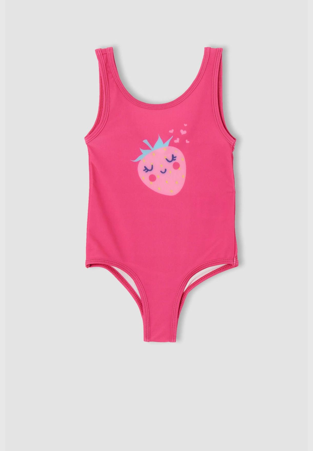 Strawberry Printed Stretchable Swimsuit