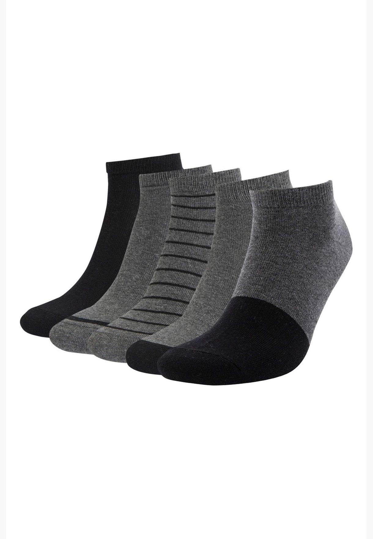 Patterned Low Cut Socks (5 Pack)
