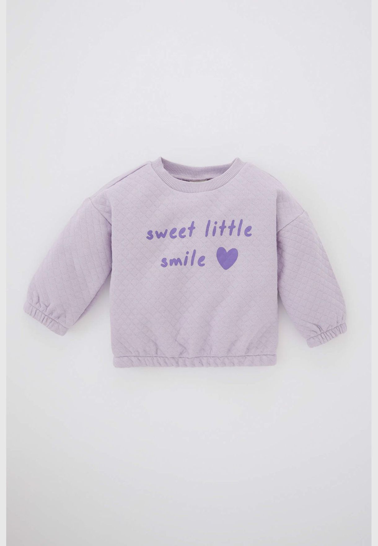 BabyGirl Bike Neck Long Sleeve Knitted Sweat Shirt