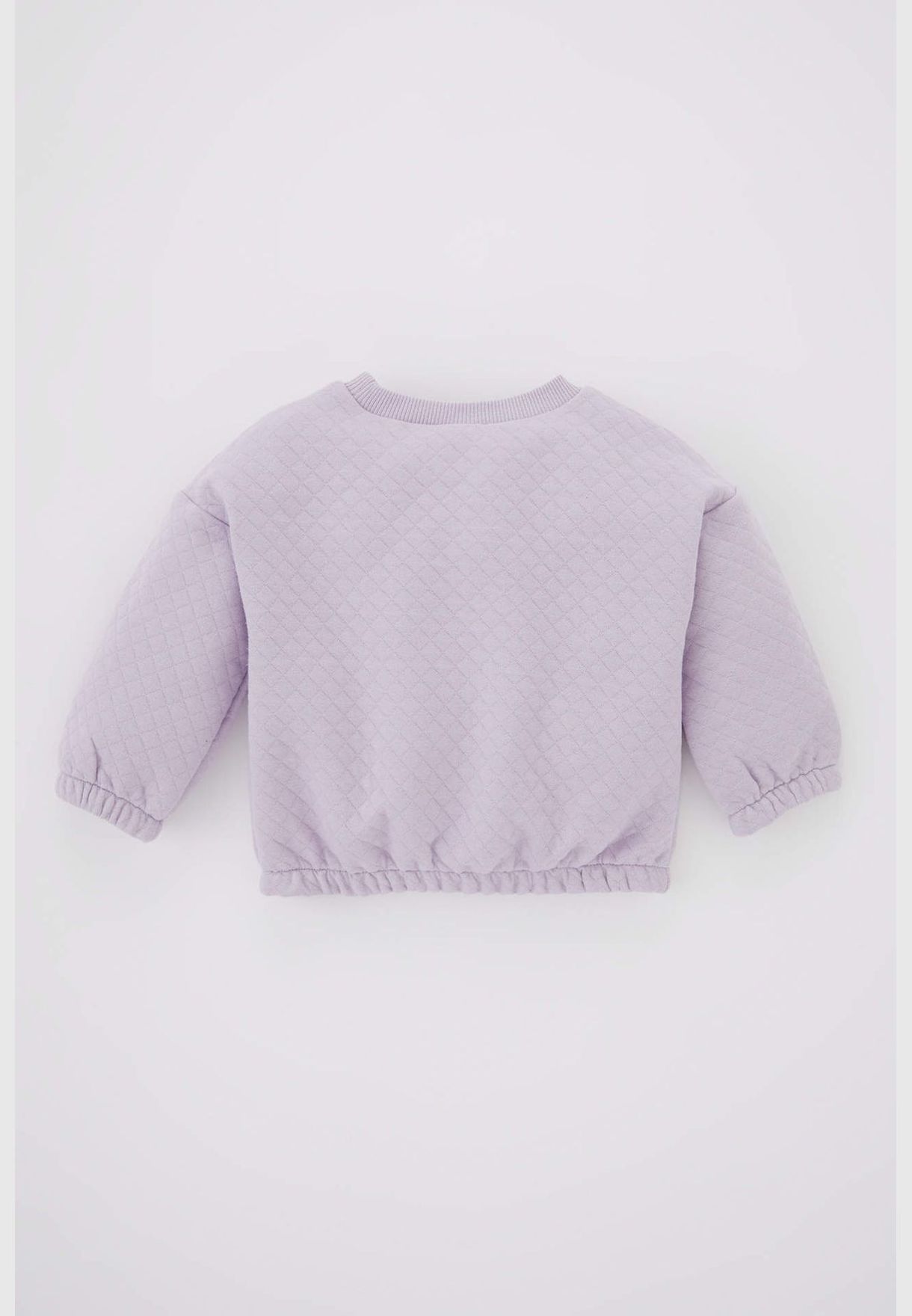 BabyGirl Bike Neck Long Sleeve Knitted Sweat Shirt