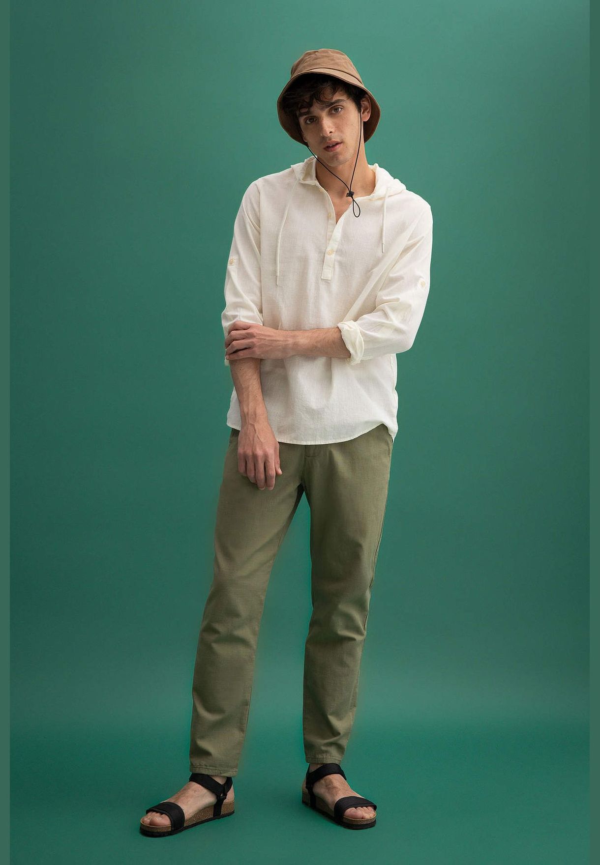 Slim Fit Straight Leg Chinos