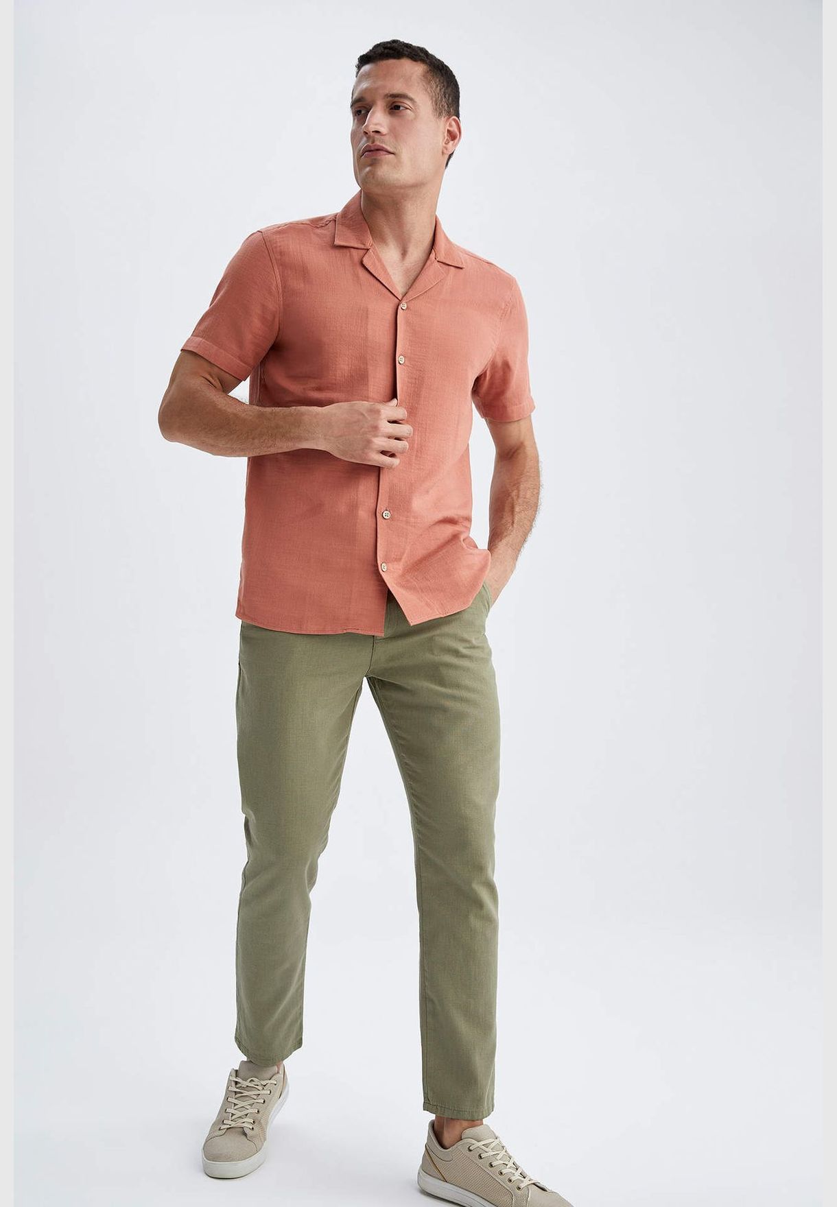 Slim Fit Straight Leg Chinos