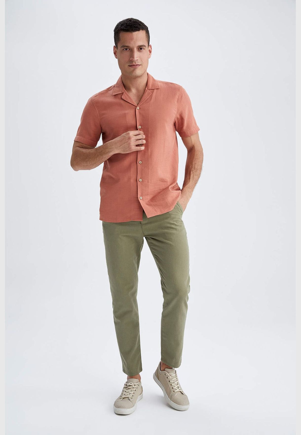 Slim Fit Straight Leg Chinos