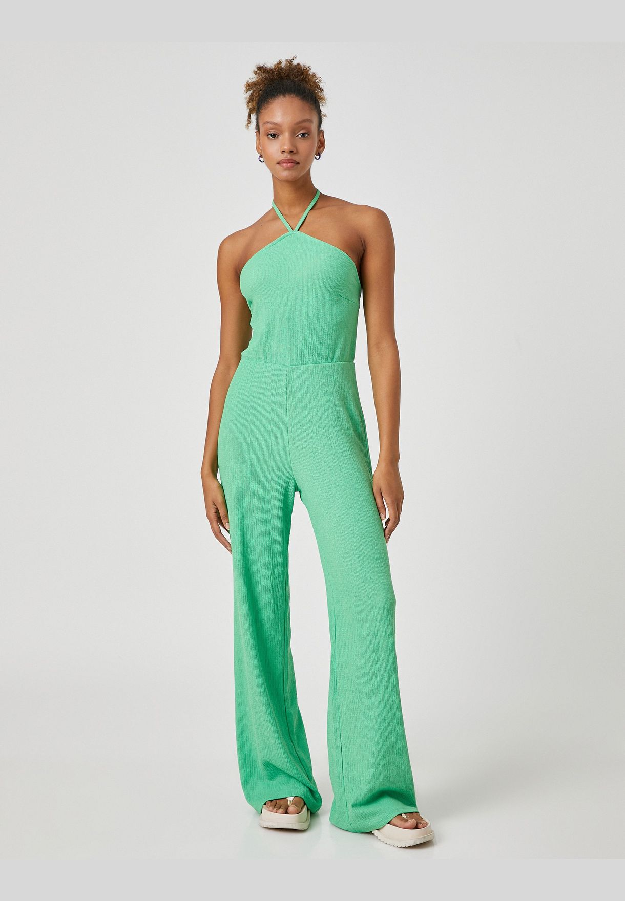 halter crossback jumpsuit