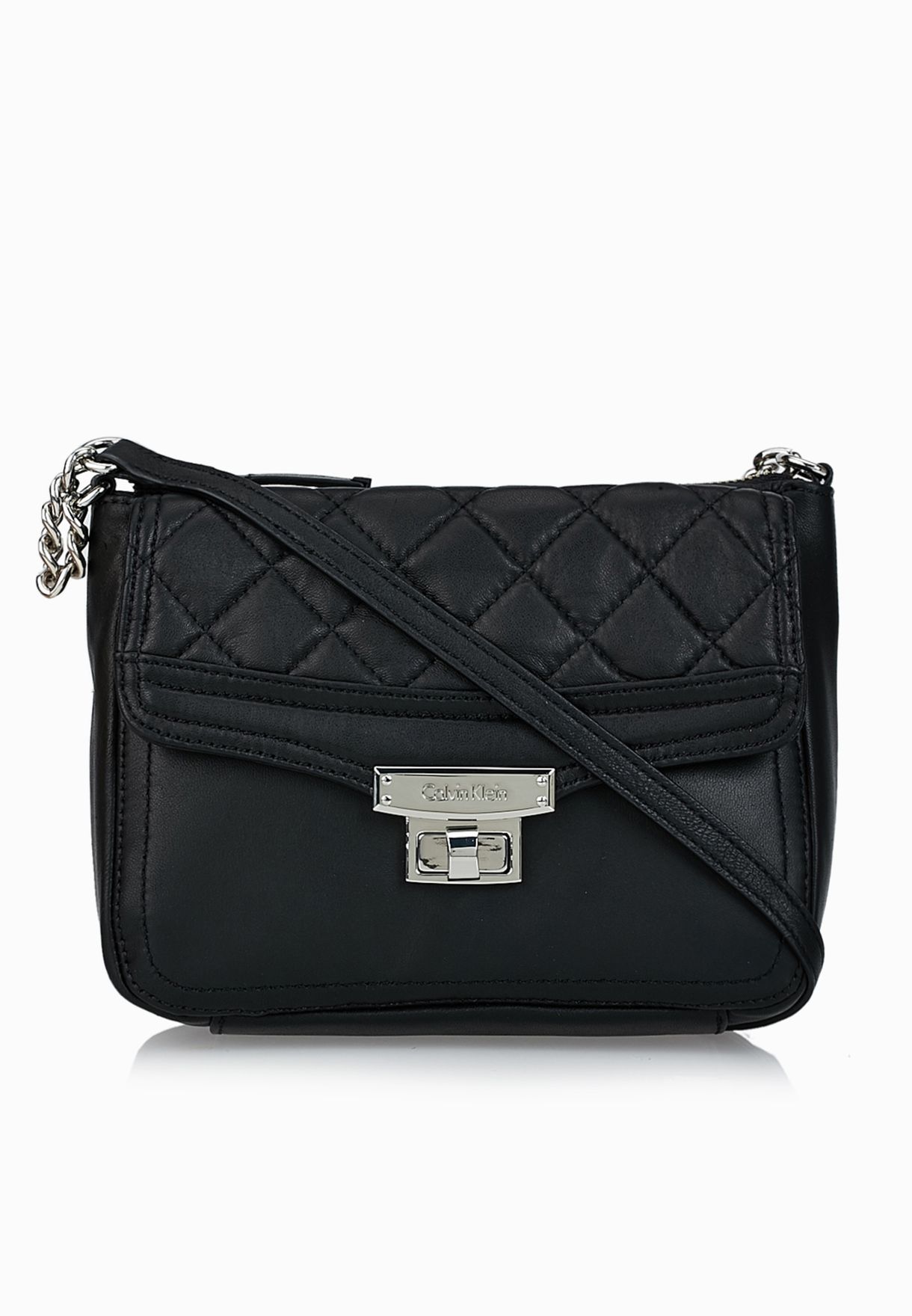 calvin klein quilted crossbody bag