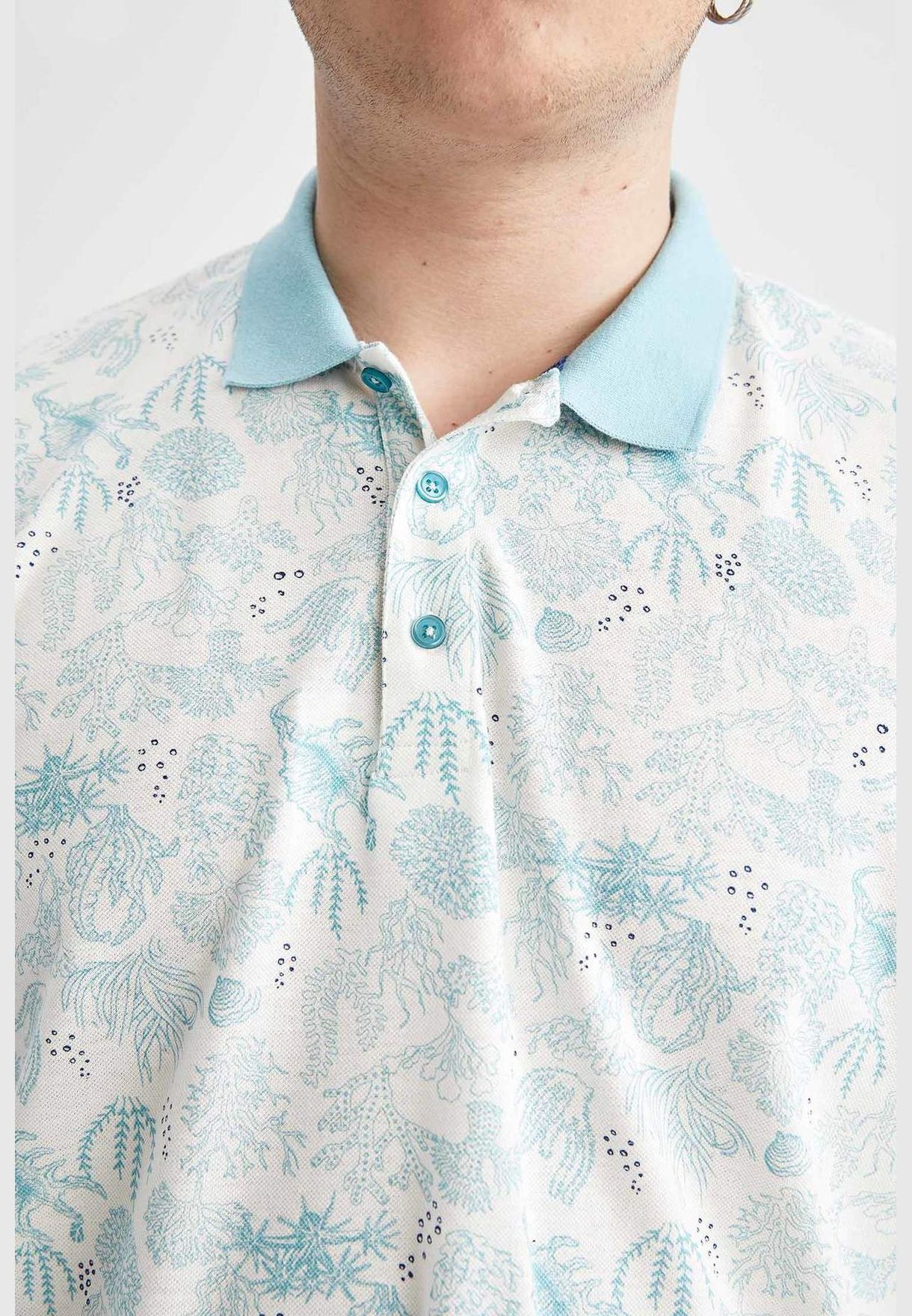 Regular Fit Short Sleeve Batik Print T-Shirt