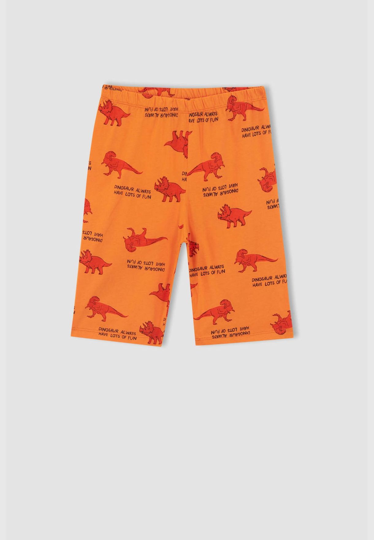 Short Sleeve Dinasour Printed Pyjama Set