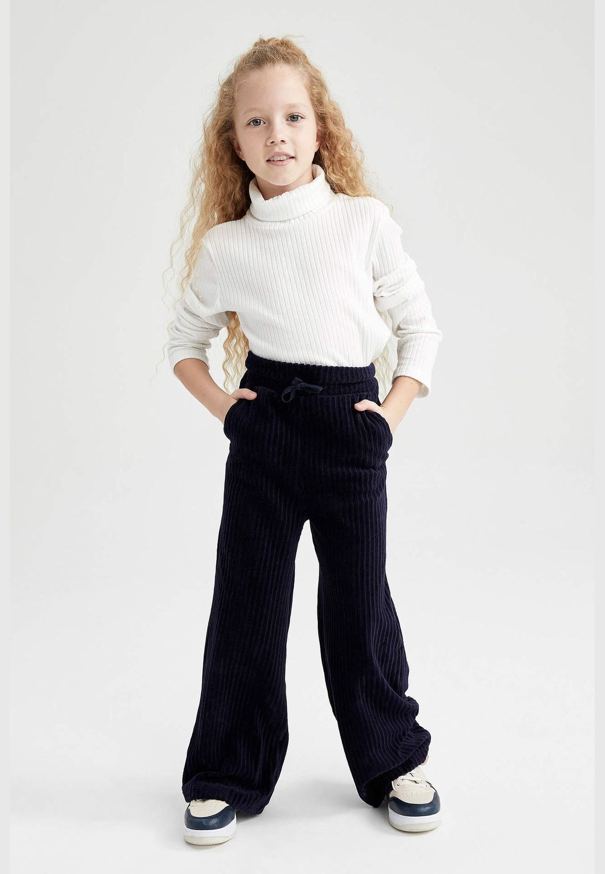 Girl Wide Leg Knitted Trousers