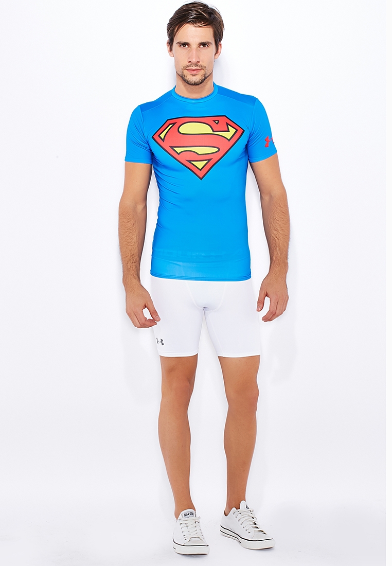 quiero Estación de policía Nominal Buy Under Armour blue Superman Compression T-Shirt for Men in MENA,  Worldwide