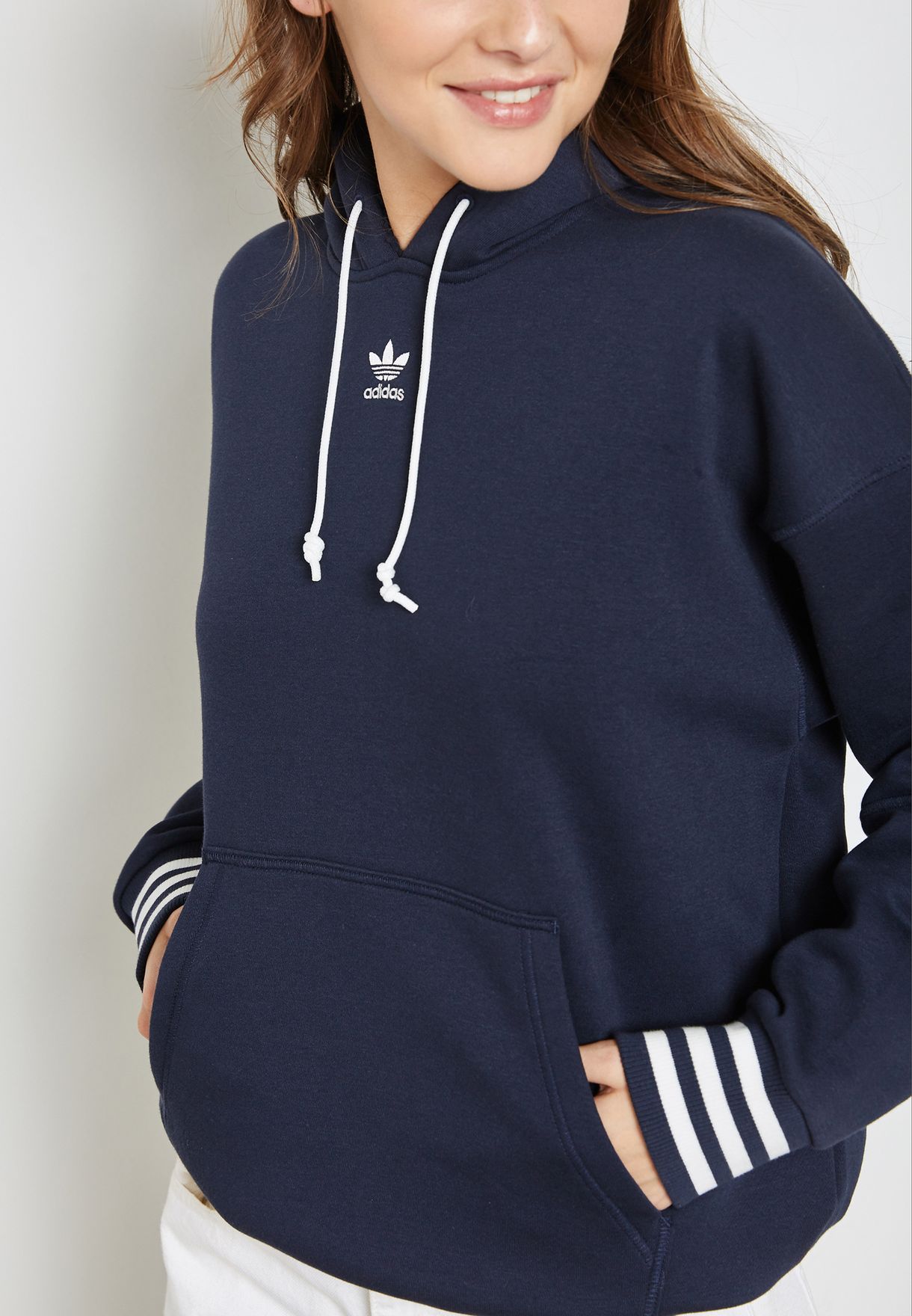 Buy adidas Originals navy Logo Hoodie for Women in MENA, Worldwide | BR5188