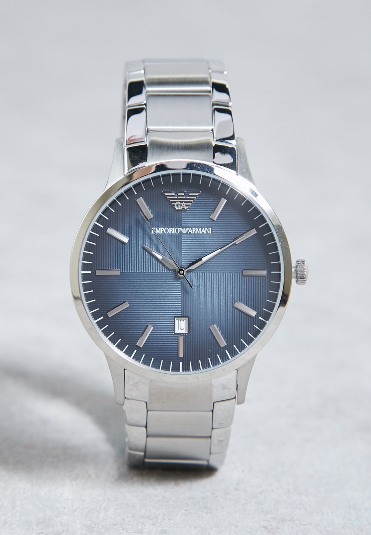 Buy Emporio Armani silver Analogue Watch for Men in Muscat, Salalah