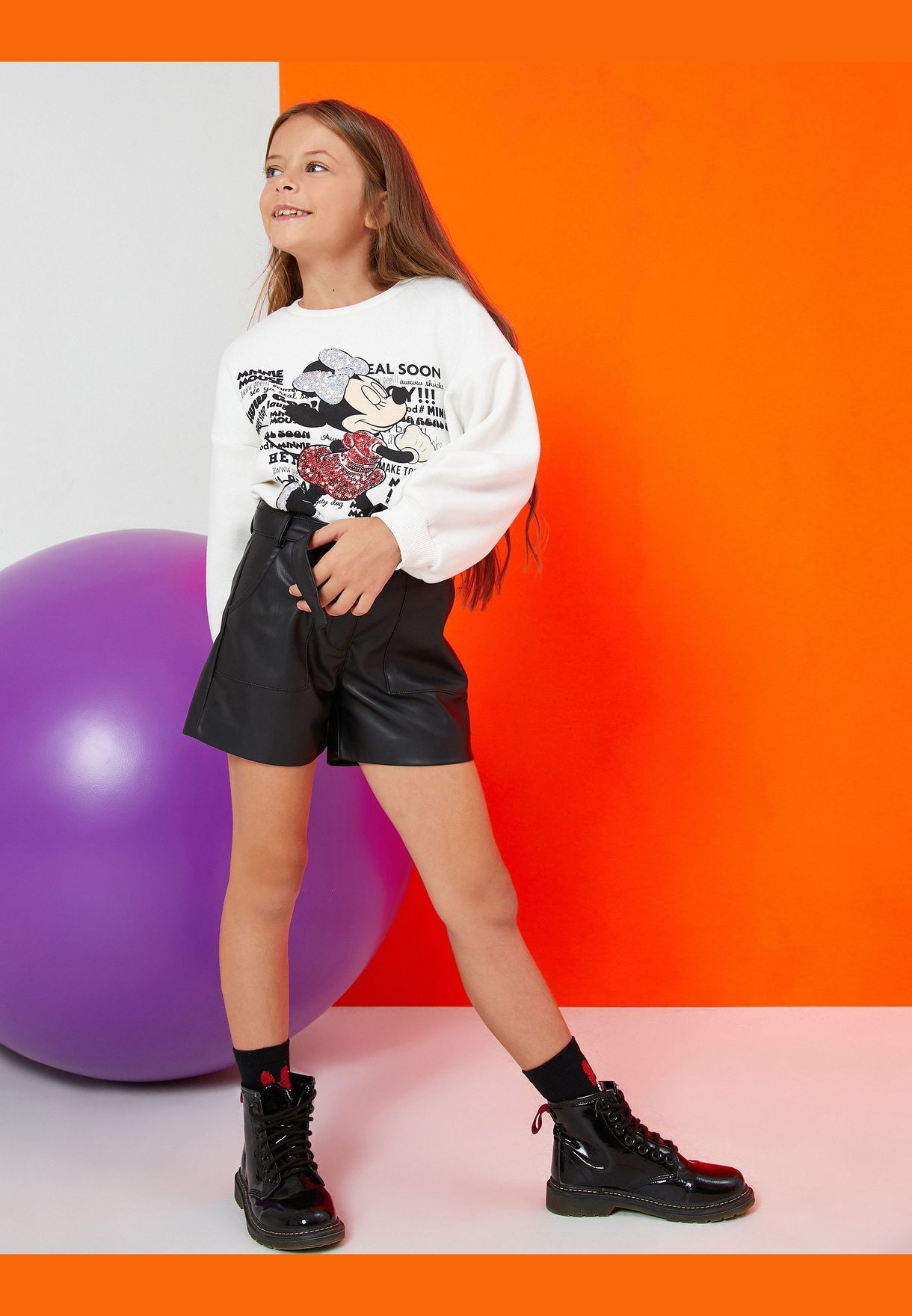 Minnie Mouse Printed Licenced Sweatshirt